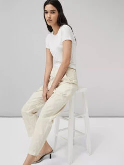 Rag & Bone Leyton Workwear Pant - Ivory -MOTHER || FRAME || RAILS Sales Store Leyton Workwear Cotton Pant 103 6
