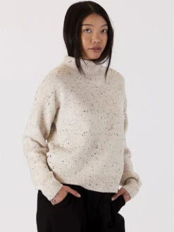 Macy Mock Neck Sweater - Oat