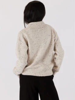 Macy Mock Neck Sweater - Oat -MOTHER || FRAME || RAILS Sales Store MACY F23 OAT FLECK 3