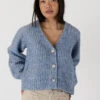 Matilda Cardigan - Blue -MOTHER || FRAME || RAILS Sales Store MATILDA F23 BLUE MARL 1