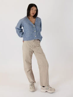 Matilda Cardigan - Blue 11 Matilda Cardigan - Blue -MOTHER || FRAME || RAILS Sales Store MATILDA F23 BLUE MARL 2