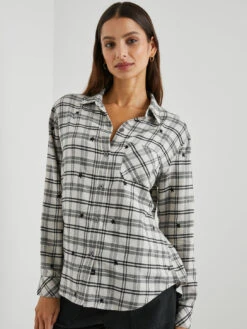 RAILS Milo Stars Shirt - Ivory -MOTHER || FRAME || RAILS Sales Store MILO IVORYCHECKSTARS 2