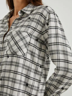 RAILS Milo Stars Shirt - Ivory -MOTHER || FRAME || RAILS Sales Store MILO IVORYCHECKSTARS 3