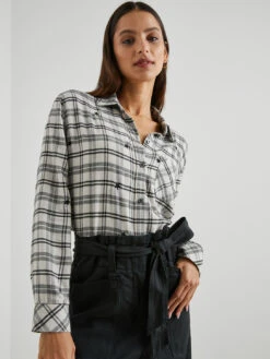 RAILS Milo Stars Shirt - Ivory