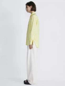 Rag & Bone Maxine Shirt - Fresh Lime Stripe -MOTHER || FRAME || RAILS Sales Store Maxine Cotton Poplin Button Down Shirt 730 1