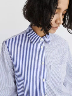 Rag & Bone Maxine Shirt - Blue Multi -MOTHER || FRAME || RAILS Sales Store Maxine Cotton Poplin Shirt 430