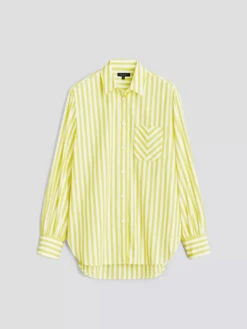 Rag & Bone Maxine Shirt - Fresh Lime Stripe -MOTHER || FRAME || RAILS Sales Store Maxine LimeStripe 1