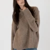 Oliver Mock Neck Sweater - Driftwood 1 Oliver Mock Neck Sweater - Driftwood -MOTHER || FRAME || RAILS Sales Store OLIVER F23 DRIFTWOOD 1