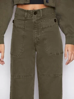 FRAME Pocket Utility Pant - Washed Fatigue -MOTHER || FRAME || RAILS Sales Store OPUPT328 WASHED FATIGUE FRSP22EC WOMENS DAY 01 0024HR