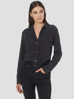 Equipment Signature Shirt -MOTHER || FRAME || RAILS Sales Store Q23 E035 TRUEBLACK3 1100x FINISHED