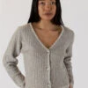 Quinn Cardigan - Grey -MOTHER || FRAME || RAILS Sales Store QUINN F23 LIGHT GREY 1