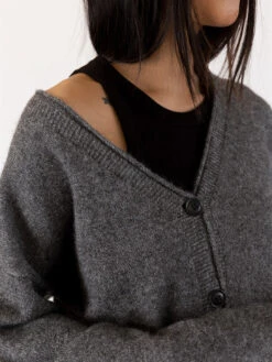 Roman Cardigan - Dark Grey -MOTHER || FRAME || RAILS Sales Store ROMAN F23 DARK GREY 8