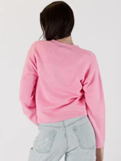 Stella Jewel Cardigan - Pink 8 Stella Jewel Cardigan - Pink -MOTHER || FRAME || RAILS Sales Store STELLA F23 PINK 3