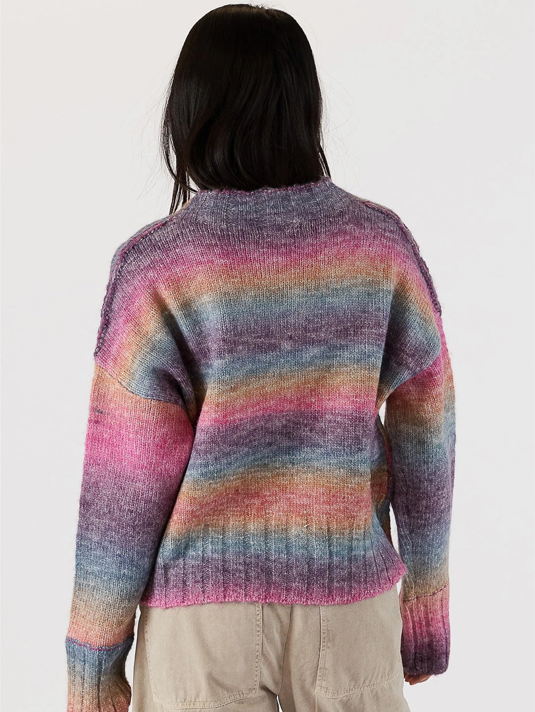 Suzie Ombre Crewneck Sweater - Dark Ombre 6 Suzie Ombre Crewneck Sweater - Dark Ombre - Image 4