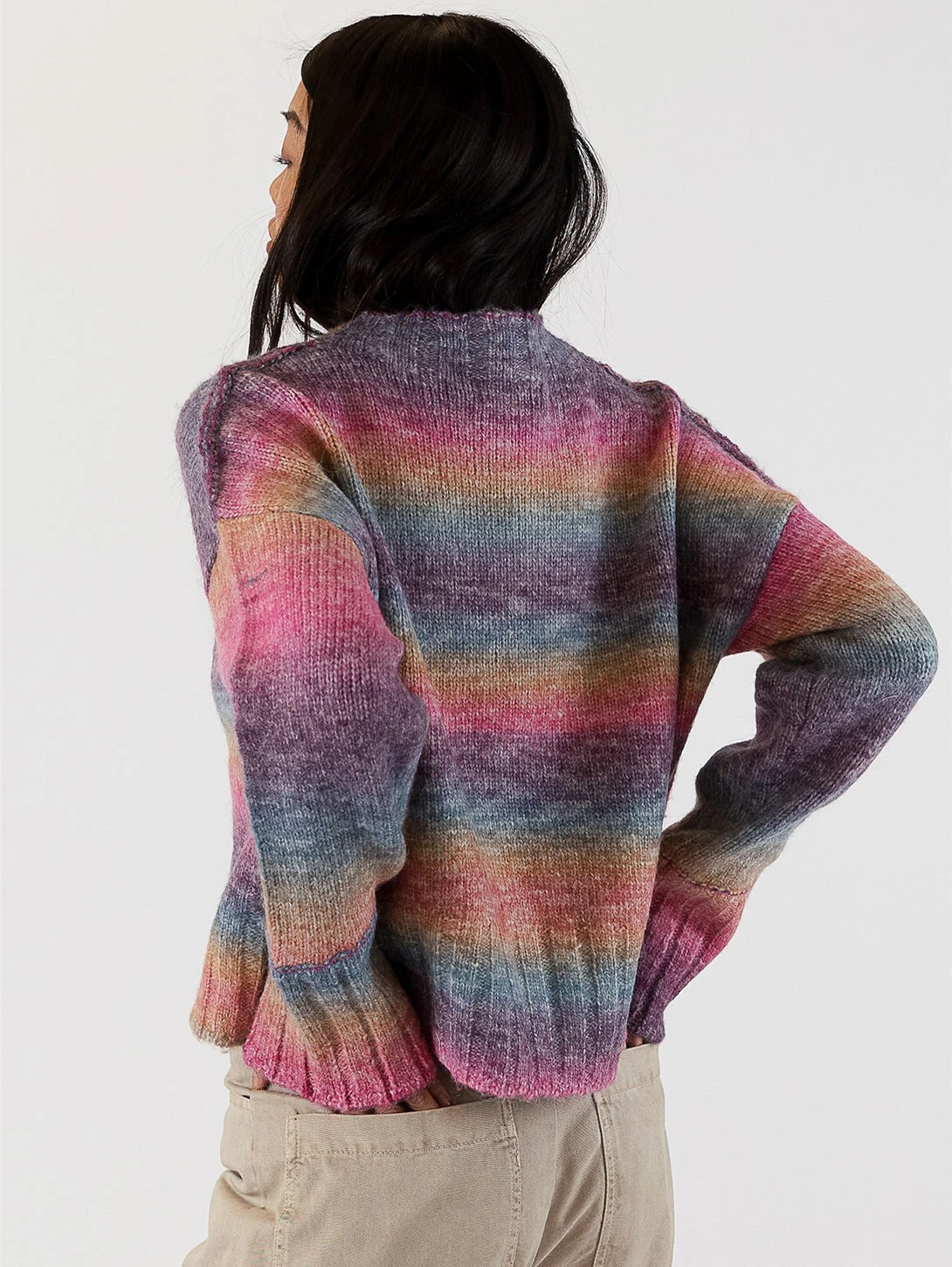 Suzie Ombre Crewneck Sweater - Dark Ombre 7 Suzie Ombre Crewneck Sweater - Dark Ombre - Image 5