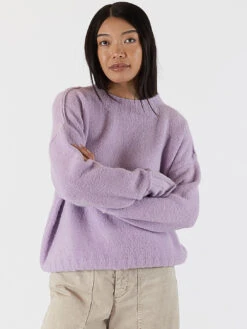 Tanya Crew Sweater -MOTHER || FRAME || RAILS Sales Store TANYA F23 LILAC 1
