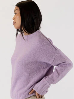 Tanya Crew Sweater -MOTHER || FRAME || RAILS Sales Store TANYA F23 LILAC 4
