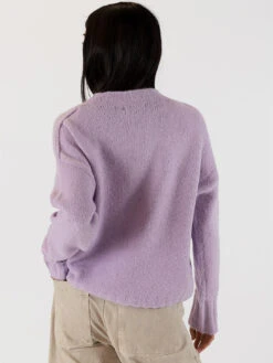 Tanya Crew Sweater -MOTHER || FRAME || RAILS Sales Store TANYA F23 LILAC 5