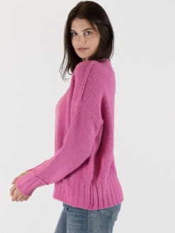 Tanya Crew Sweater -MOTHER || FRAME || RAILS Sales Store TANYA F23 MAGENTA 2