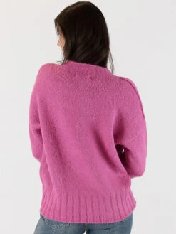 Tanya Crew Sweater -MOTHER || FRAME || RAILS Sales Store TANYA F23 MAGENTA 3
