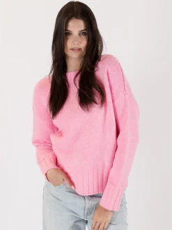Tanya Crew Sweater -MOTHER || FRAME || RAILS Sales Store TANYA F23 PINK 1