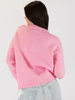 Tanya Crew Sweater -MOTHER || FRAME || RAILS Sales Store TANYA F23 PINK 3