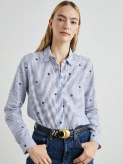 RAILS Taylor Shirt - Flocked Daisy