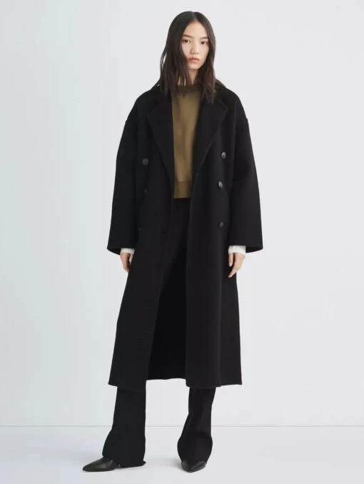 Rag & Bone Thea Splittable Coat - Black 1 Rag & Bone Thea Splittable Coat - Black -MOTHER || FRAME || RAILS Sales Store Thea Italian Wool Coat 001