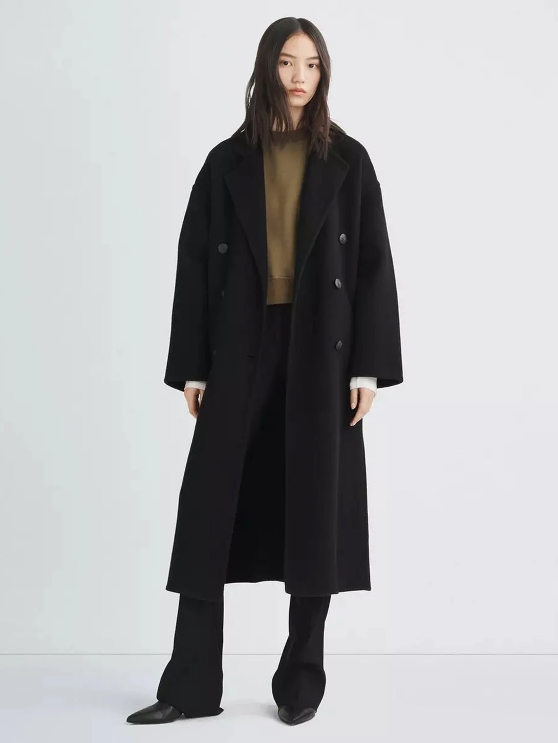 Rag & Bone Thea Splittable Coat - Black 2 Rag & Bone Thea Splittable Coat - Black