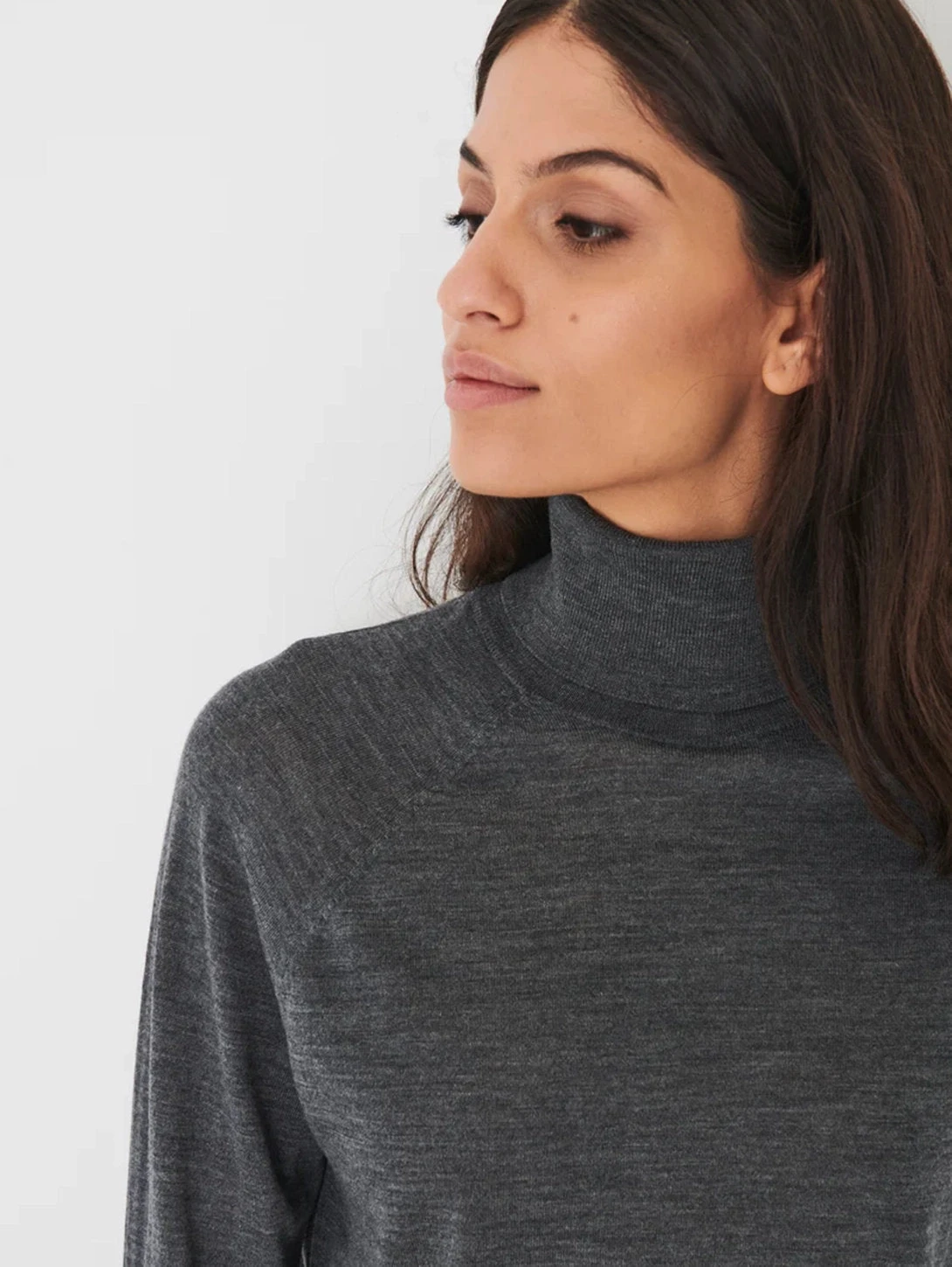 Merino Turtleneck Sweater - Slate 6 Merino Turtleneck Sweater - Slate - Image 4