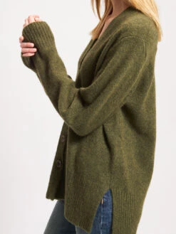 Button Cardigan - Moss -MOTHER || FRAME || RAILS Sales Store W147K08P 312 0273