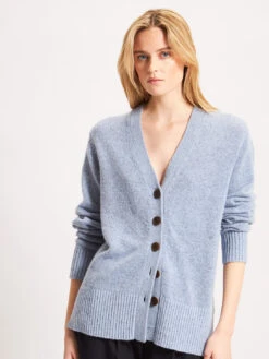 Button Cardigan - Atlantic