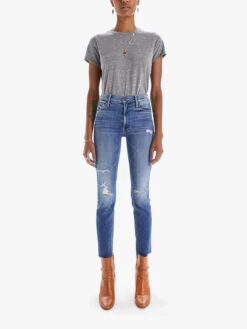 MOTHER Mid Rise Dazzler Ankle Jean - Weekend Warrior