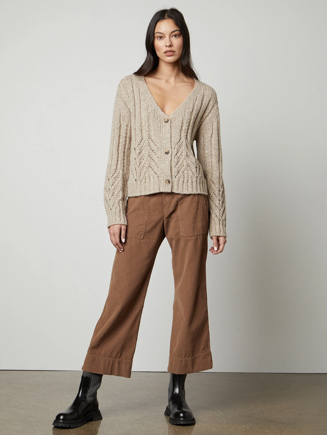 Velvet Hazel Cable Cardigan 4 Velvet Hazel Cable Cardigan - Image 2