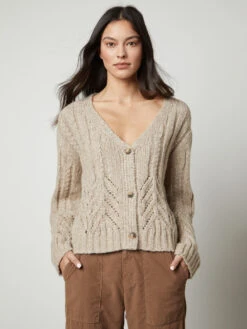 Velvet Hazel Cable Cardigan