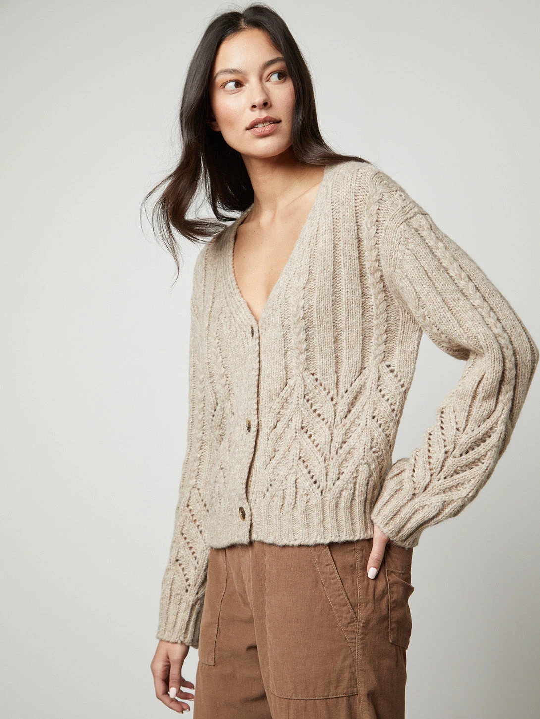 Velvet Hazel Cable Cardigan 6 Velvet Hazel Cable Cardigan - Image 4