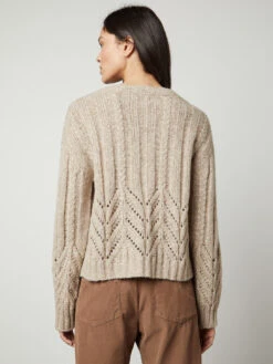 Velvet Hazel Cable Cardigan 13 Velvet Hazel Cable Cardigan -MOTHER || FRAME || RAILS Sales Store alpaca cable hazel06 oatmeal vera04 barley 0028