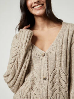 Velvet Hazel Cable Cardigan 15 Velvet Hazel Cable Cardigan -MOTHER || FRAME || RAILS Sales Store alpaca cable hazel06 oatmeal vera04 barley 0039