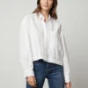 Velvet Lucille Shirt - White -MOTHER || FRAME || RAILS Sales Store cot shirt lucille06 white 0616