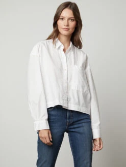 Velvet Lucille Shirt - White
