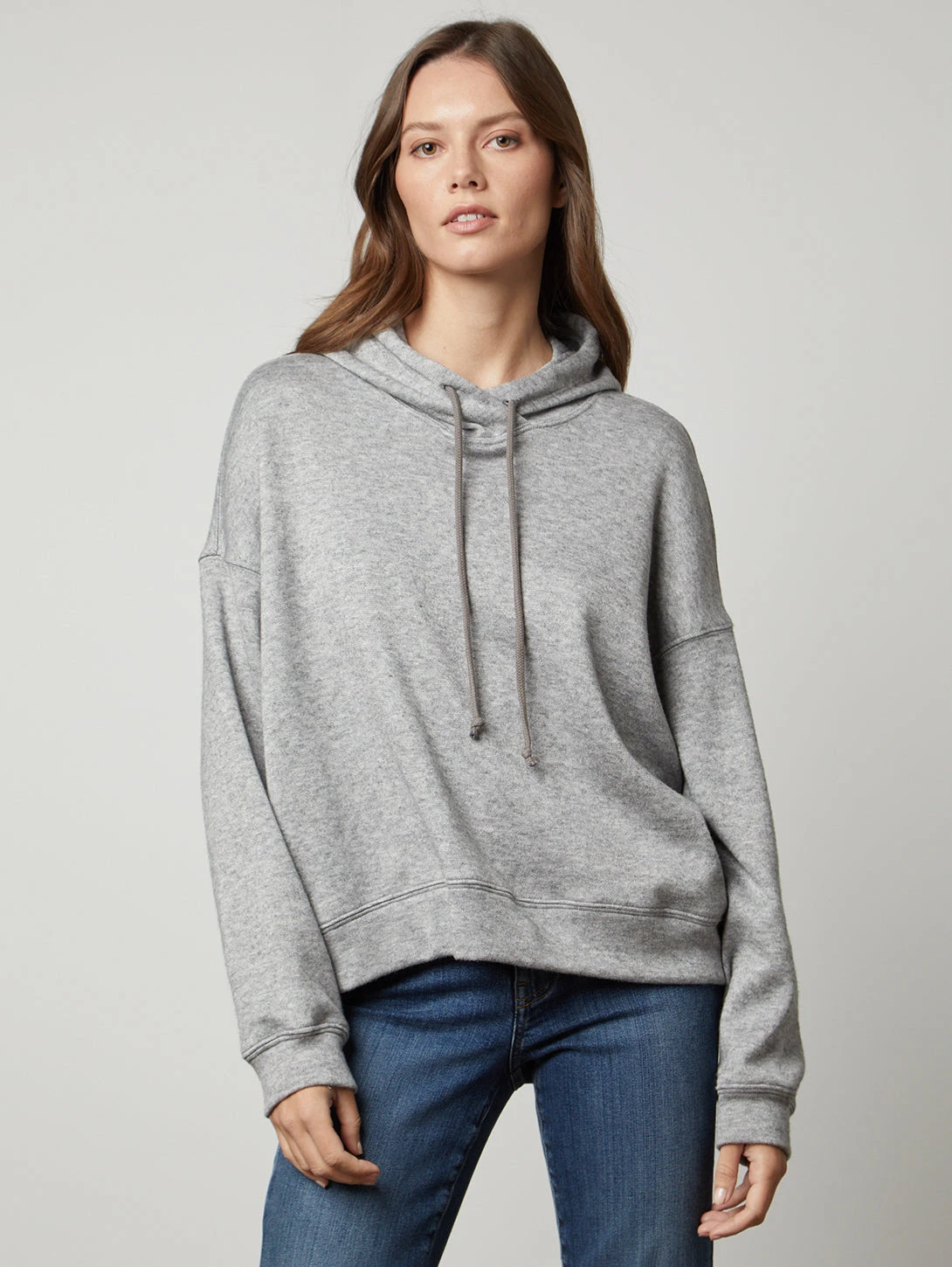 Velvet Fara Hood Top - Grey 3 Velvet Fara Hood Top - Grey