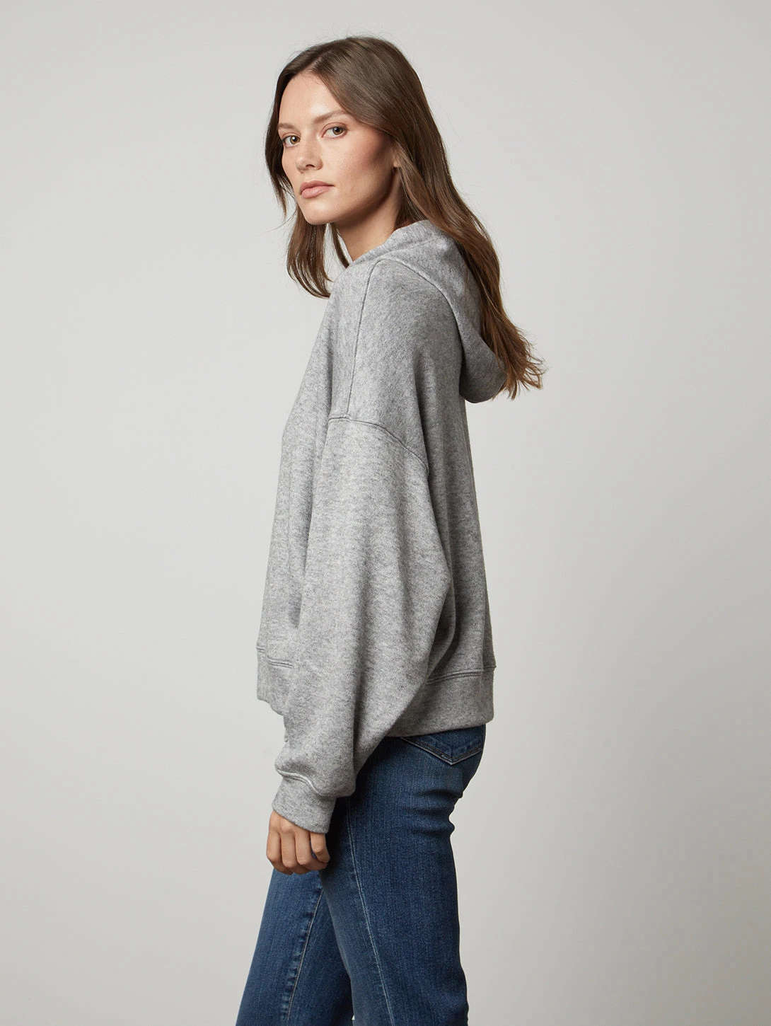 Velvet Fara Hood Top - Grey 4 Velvet Fara Hood Top - Grey - Image 2