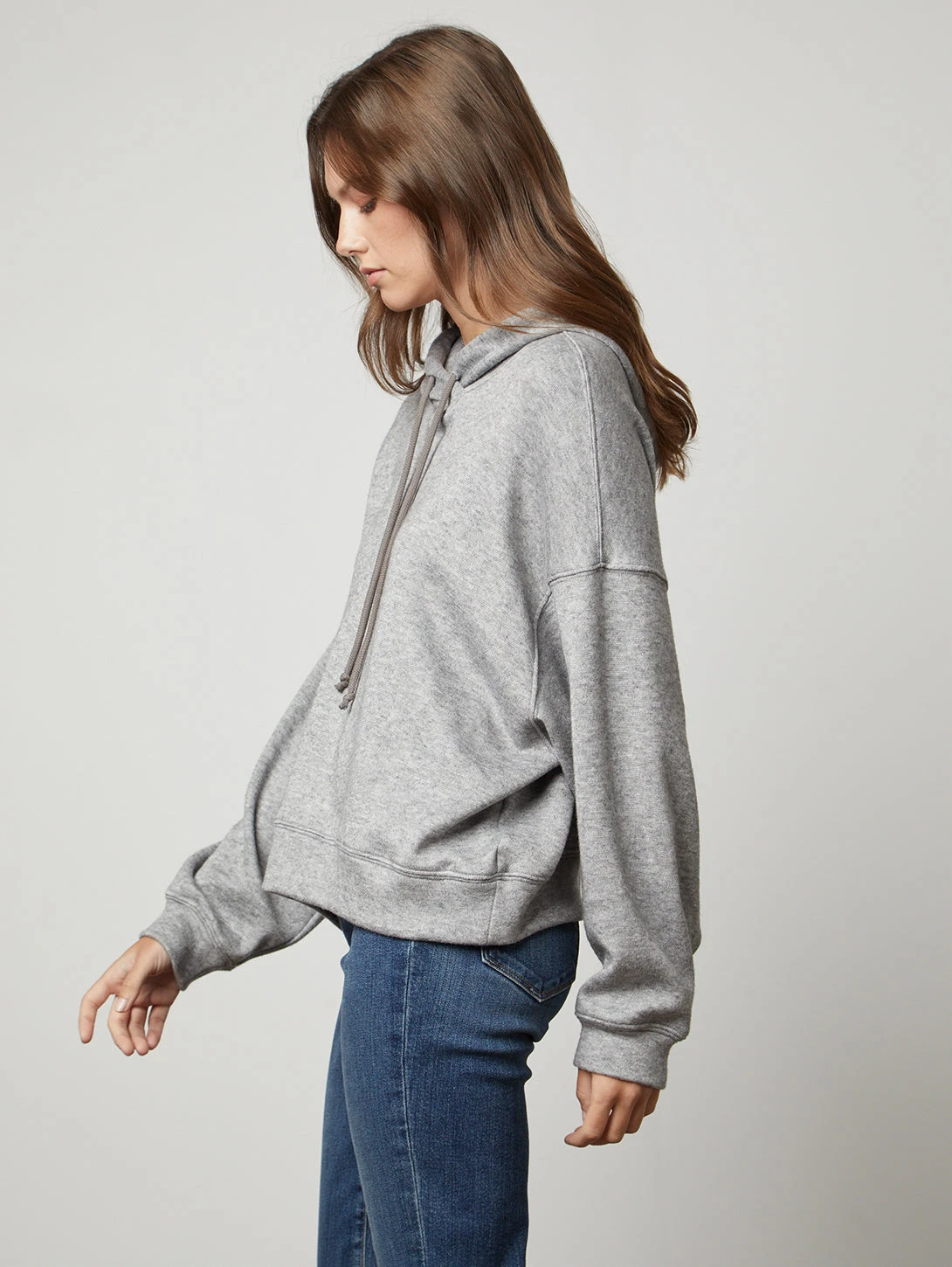 Velvet Fara Hood Top - Grey 5 Velvet Fara Hood Top - Grey - Image 3