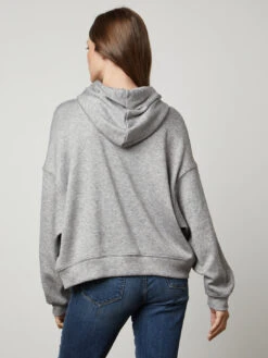Velvet Fara Hood Top - Grey 10 Velvet Fara Hood Top - Grey -MOTHER || FRAME || RAILS Sales Store cozy dbl knit fara06 hgrey 0822