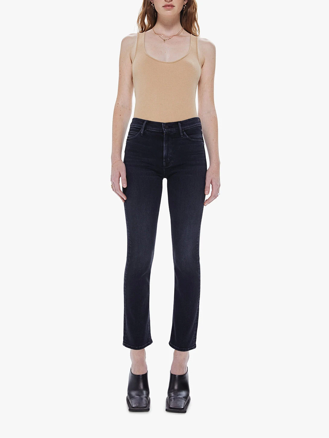 MOTHER Mid Rise Dazzler Ankle Jean - Deep End 3 MOTHER Mid Rise Dazzler Ankle Jean - Deep End