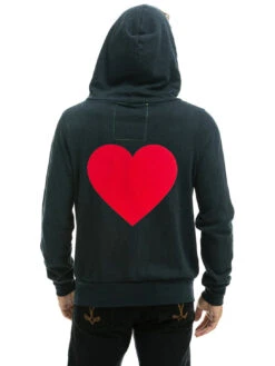 Heart Stitch Zip Hoodie - Charcoal -MOTHER || FRAME || RAILS Sales Store heart stitch zip hoodie charcoal sweatshirt aviator nation 851676 3000x 1db3b8d8 c9f4 465c b54a f8945a2bee1e