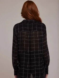 Hidden Placket Button Down Shirt - Stippled Plaid Print -MOTHER || FRAME || RAILS Sales Store hidden placket button down stippled plaid print 252475 1080x 7646cb26 1d1d 4f23 b92c d35cdb2e6b5c